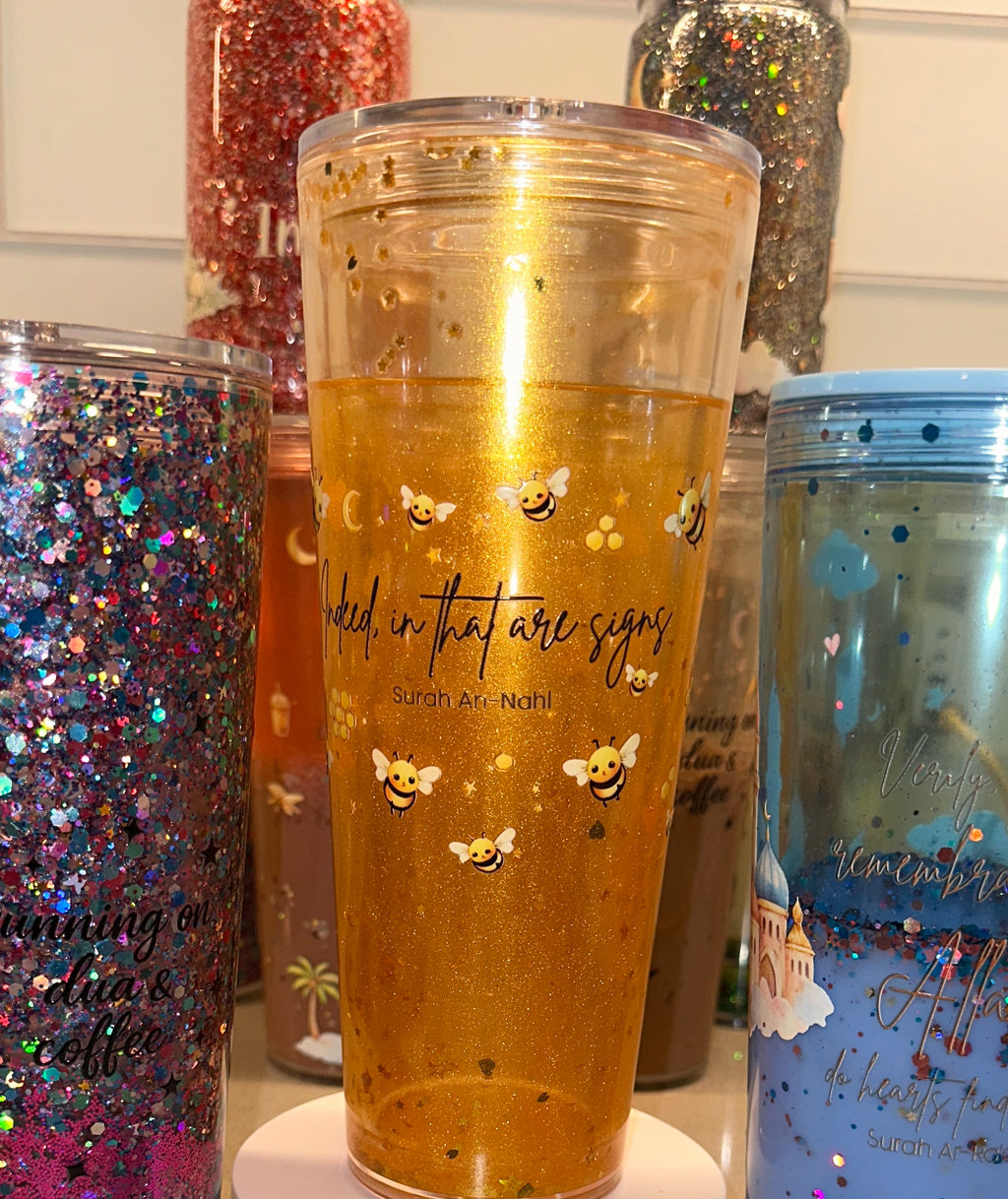 Indeed, In That Are Signs – Surah An-Nahl - 24 oz Honey Drip Cup