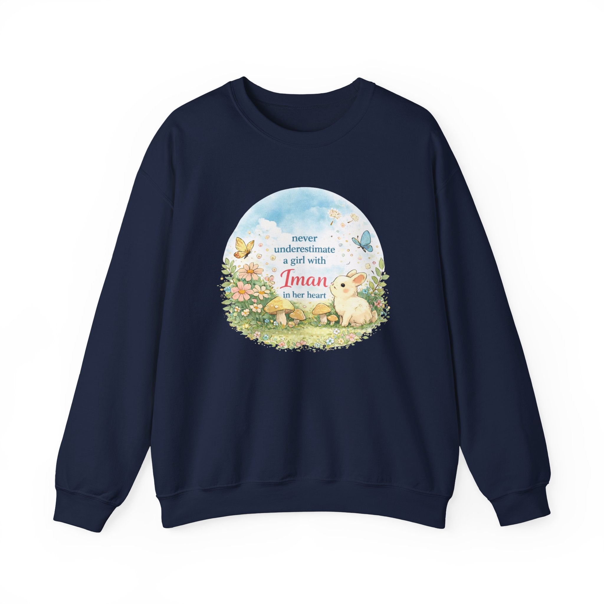 Girl with Iman in Her Heart - Crewneck Sweatshirt