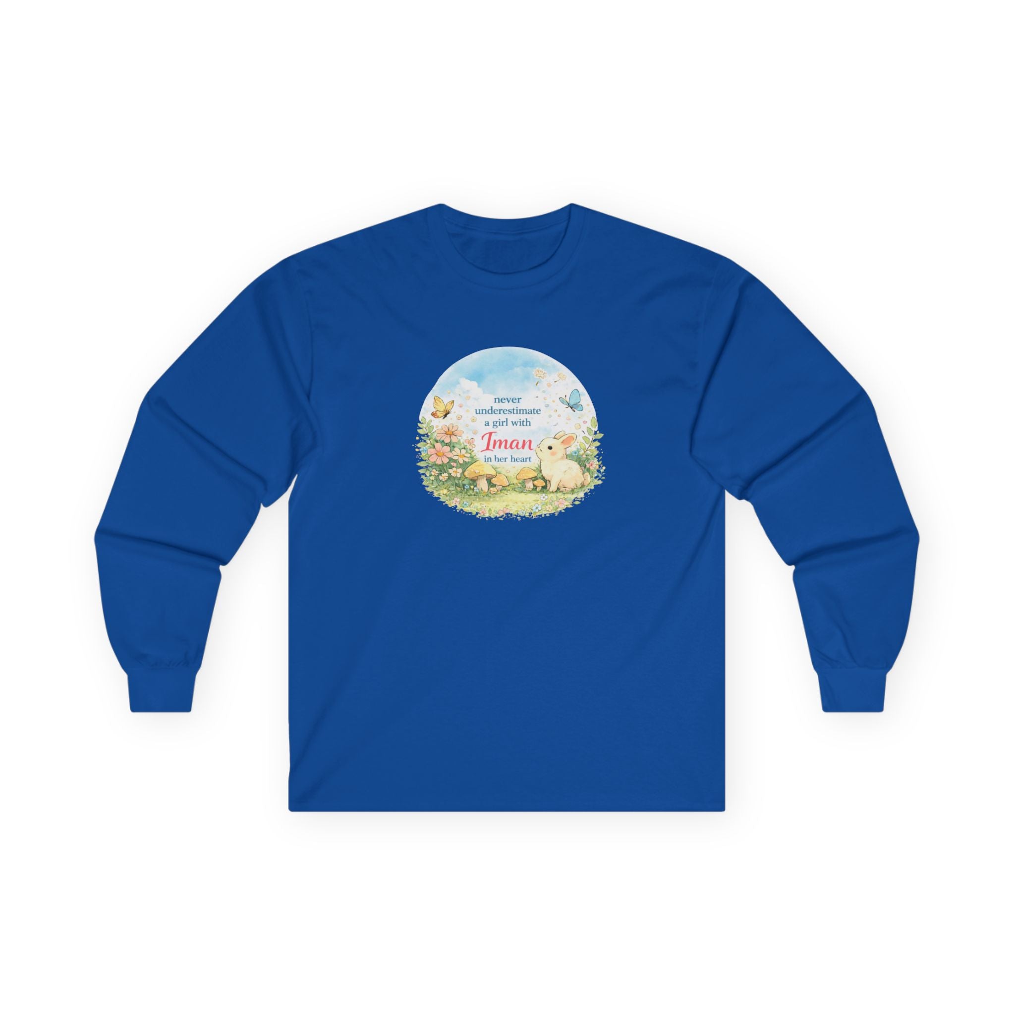 Girl with Iman in Her Heart - Cotton Long Sleeve Tee