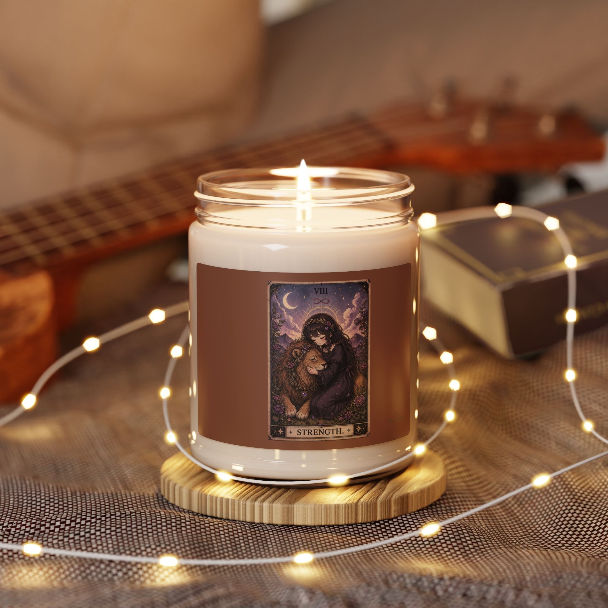 Strength Tarot - Scented Soy Candle, 9oz