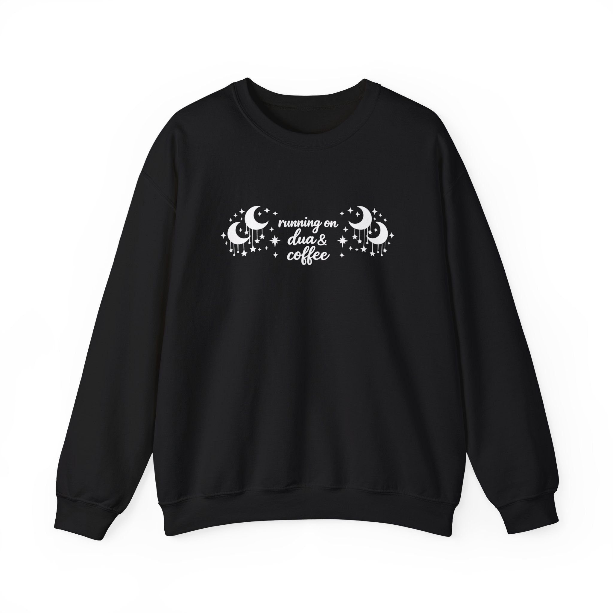 Running on Dua & Coffee (large font) - Crewneck Sweatshirt