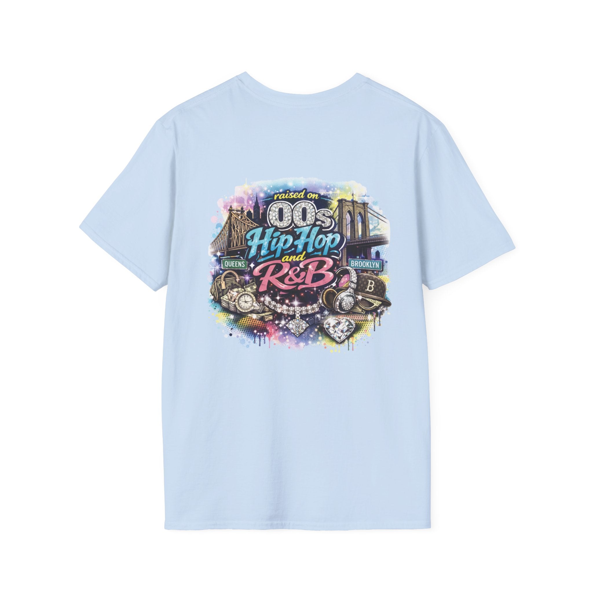 Raised on 00s Hip Hop & R&B – Front & Back Graphic