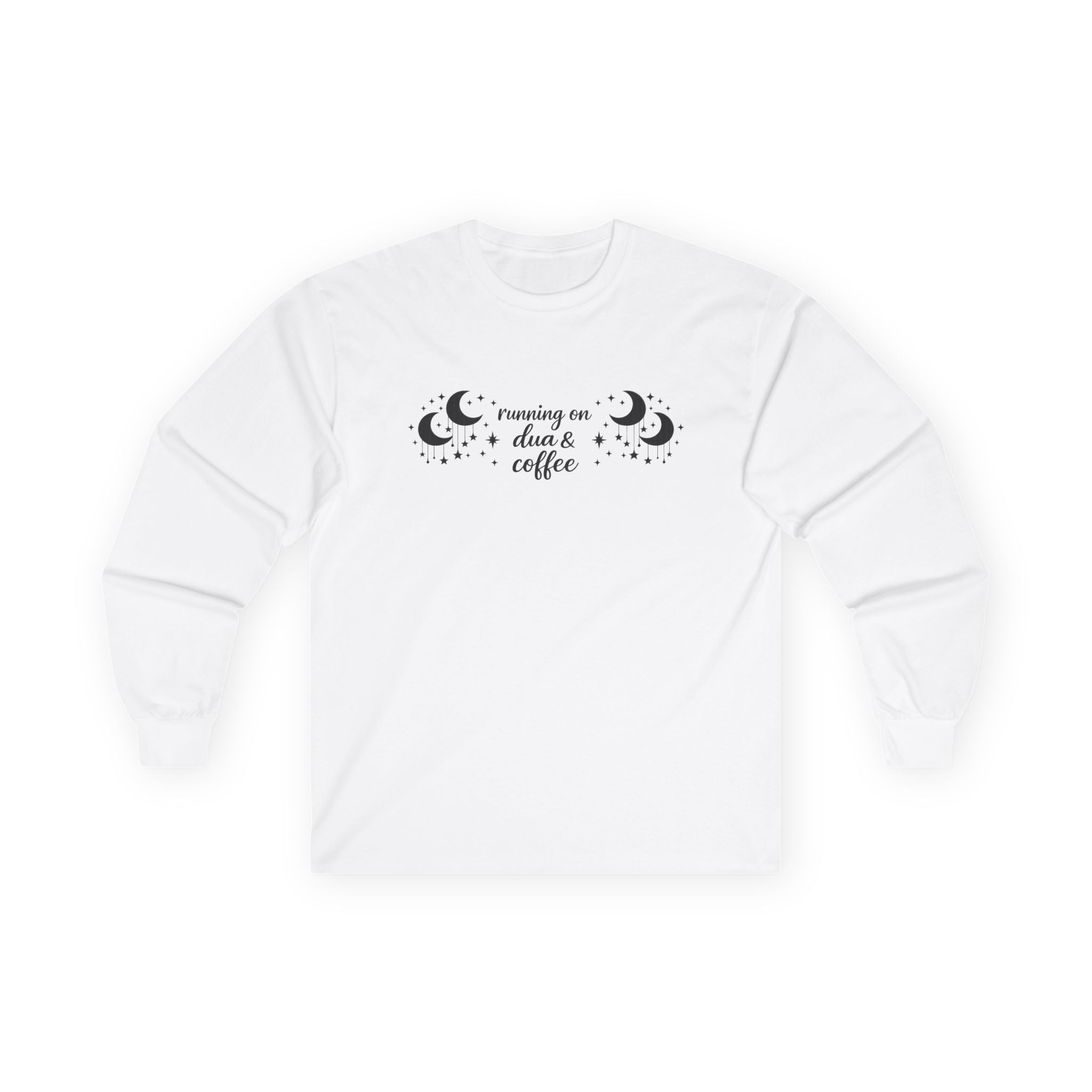 Running on Dua & Coffee - Cotton Long Sleeve Tee