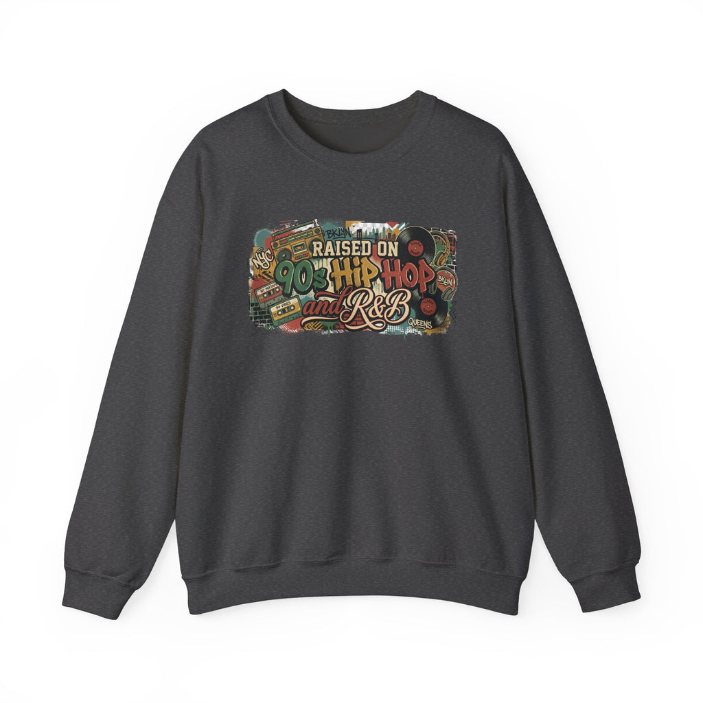 Raised on 90s Hip Hop & R&B - Crewneck Sweatshirt