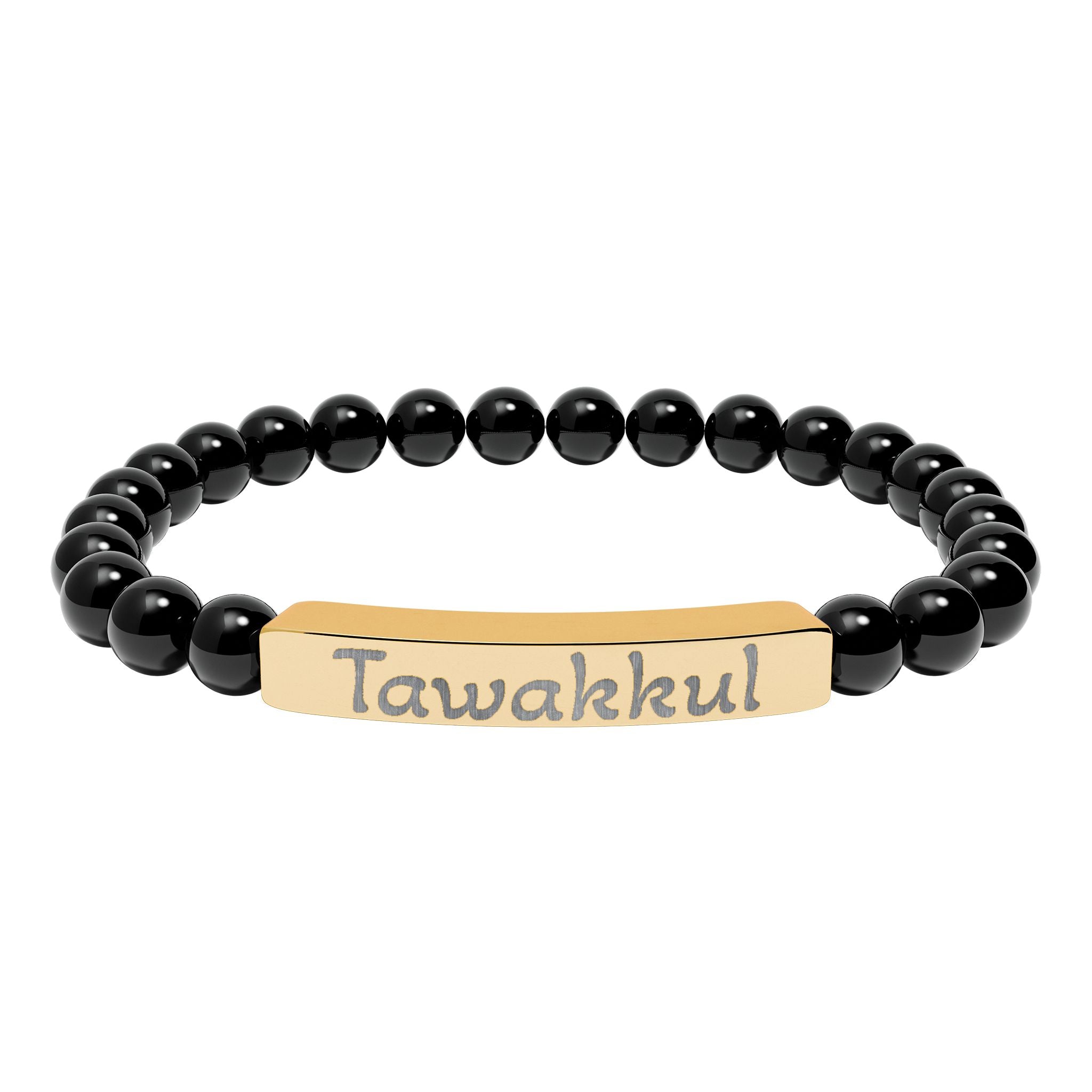 Tawakkul- Natural Stone Stretch Bar Bracelet