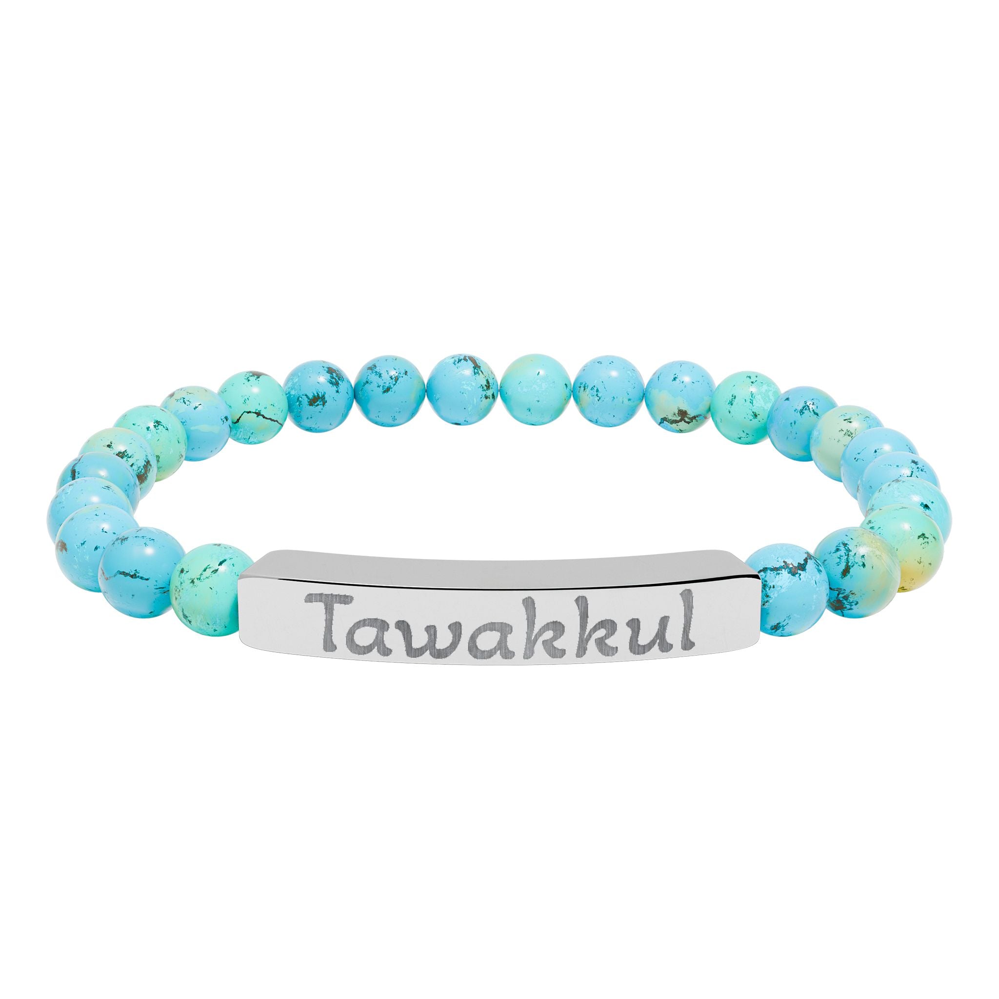 Tawakkul- Natural Stone Stretch Bar Bracelet