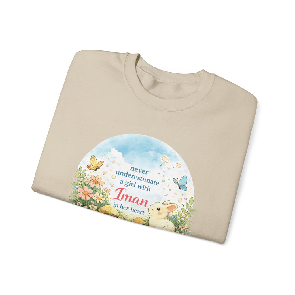 Girl with Iman in Her Heart - Crewneck Sweatshirt