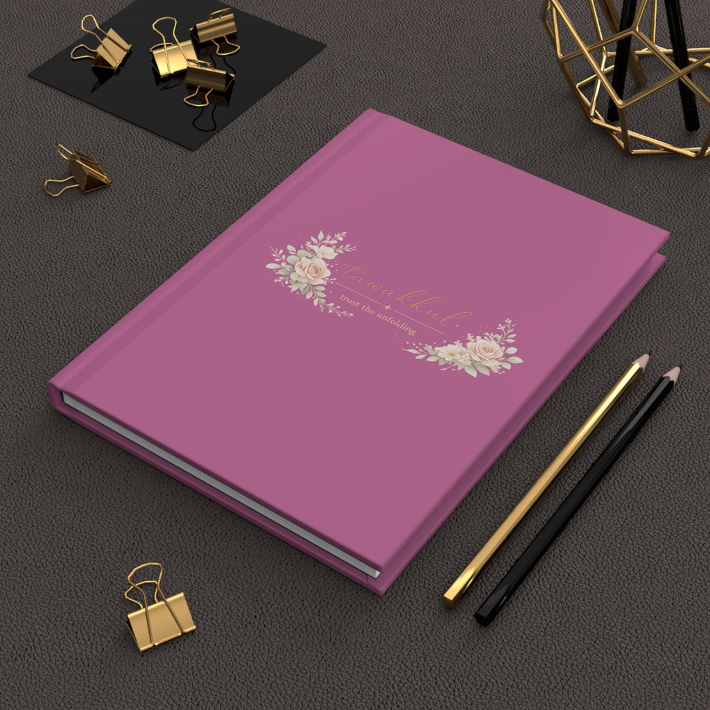 Tawakkul "Trust the Unfolding" - Pink Hardcover Journal Matte