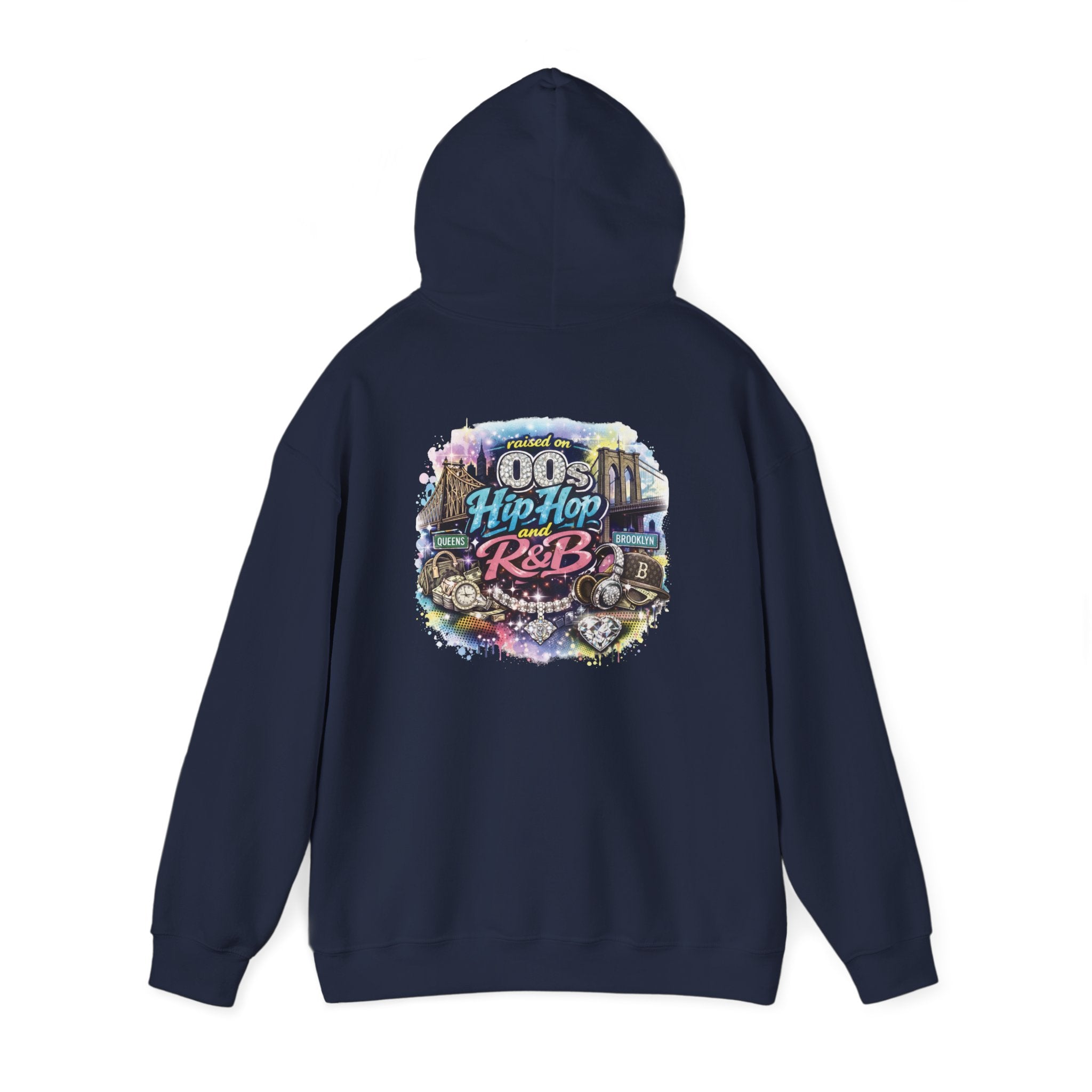 Raised on 00s Hip Hop & R&B – Front & Back Graphic