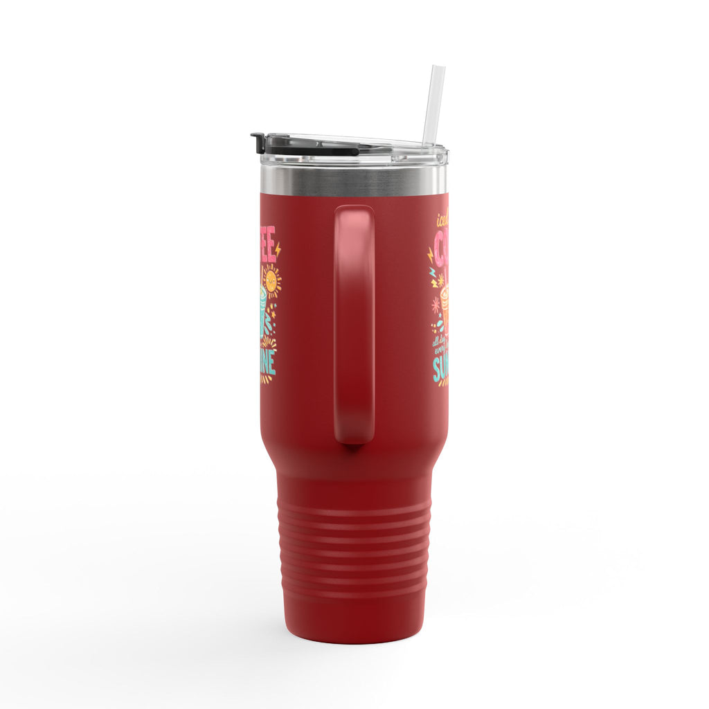 Iced Coffee & Sunshine - Insulated Travel Mug, 40oz