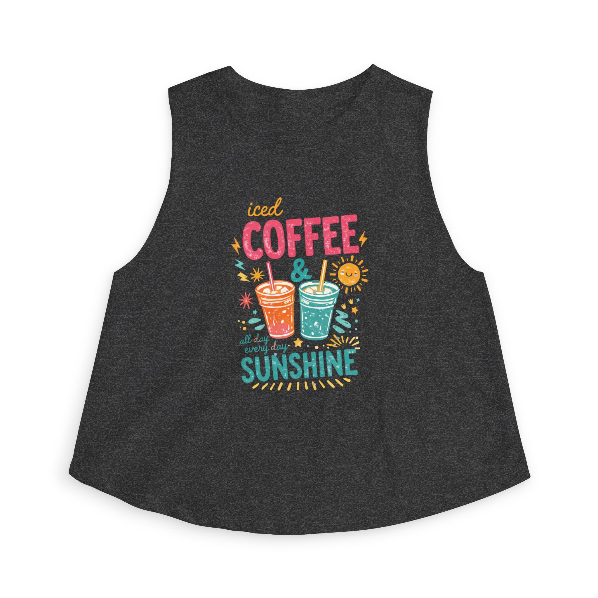 Iced Coffee & Sunshine - Women's Crop Top