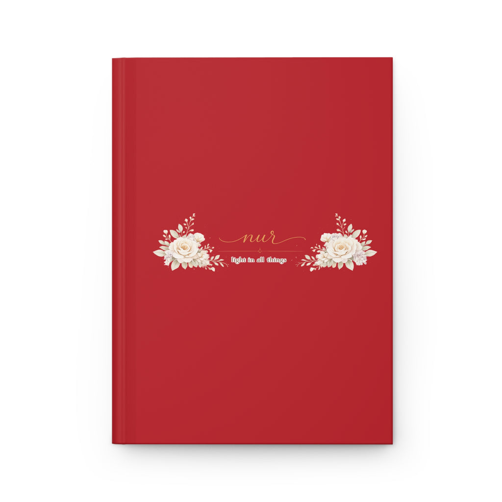 Nur "Light in Everything" - RedHardcover Journal Matte