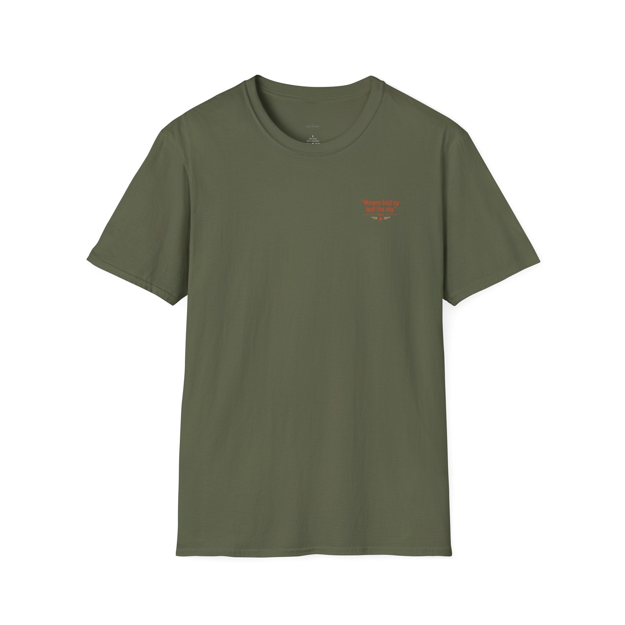 Women Hold Up Half the Sky – Front & Back Graphic Tee