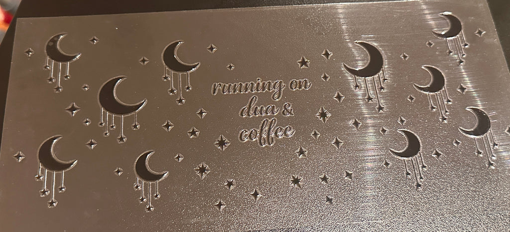 Running on dua & coffee - Glitter Cup 24oz