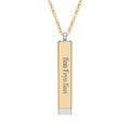 Kun Faya Kun - Hidden Message Sliding Blank Bar Necklace