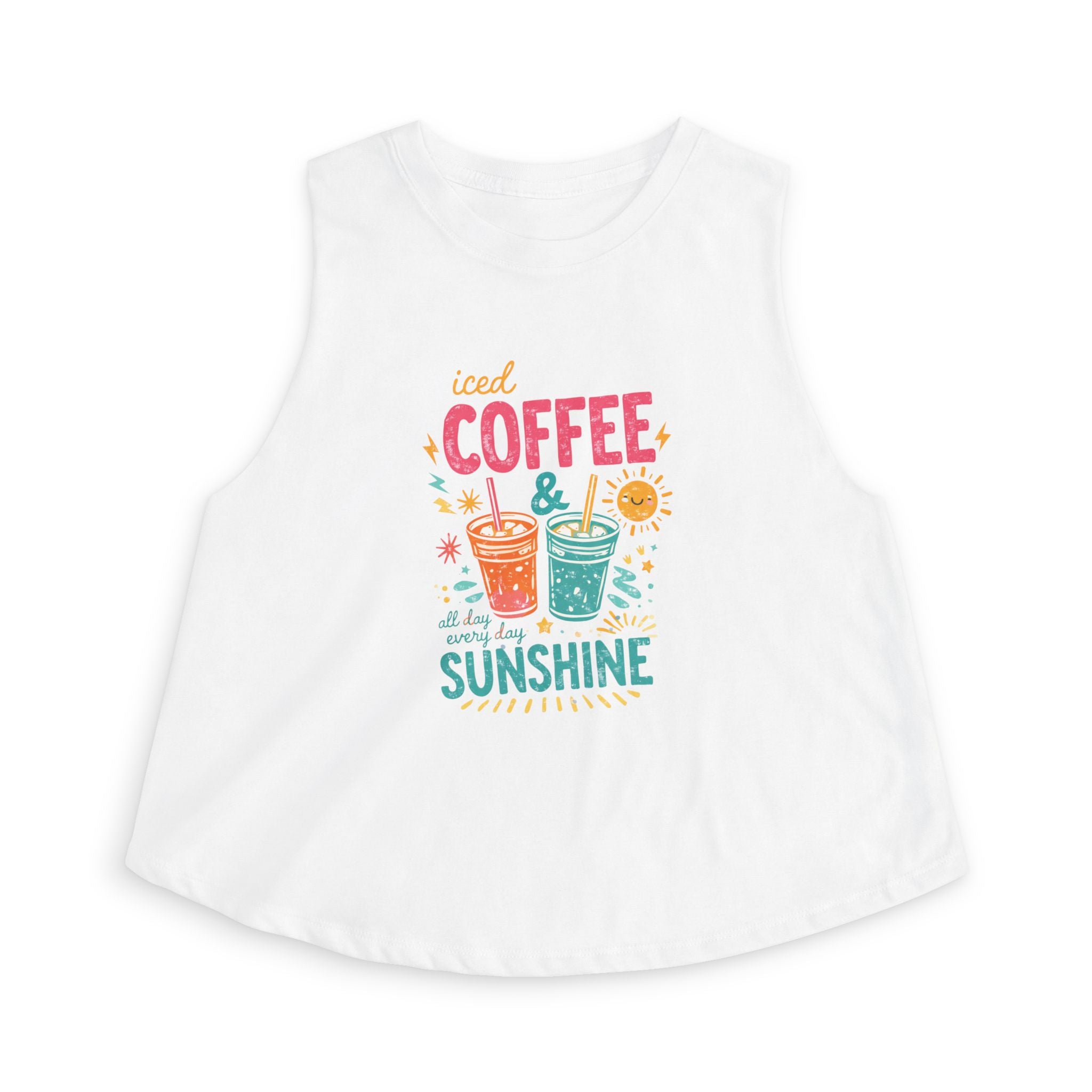 Iced Coffee & Sunshine - Women's Crop Top
