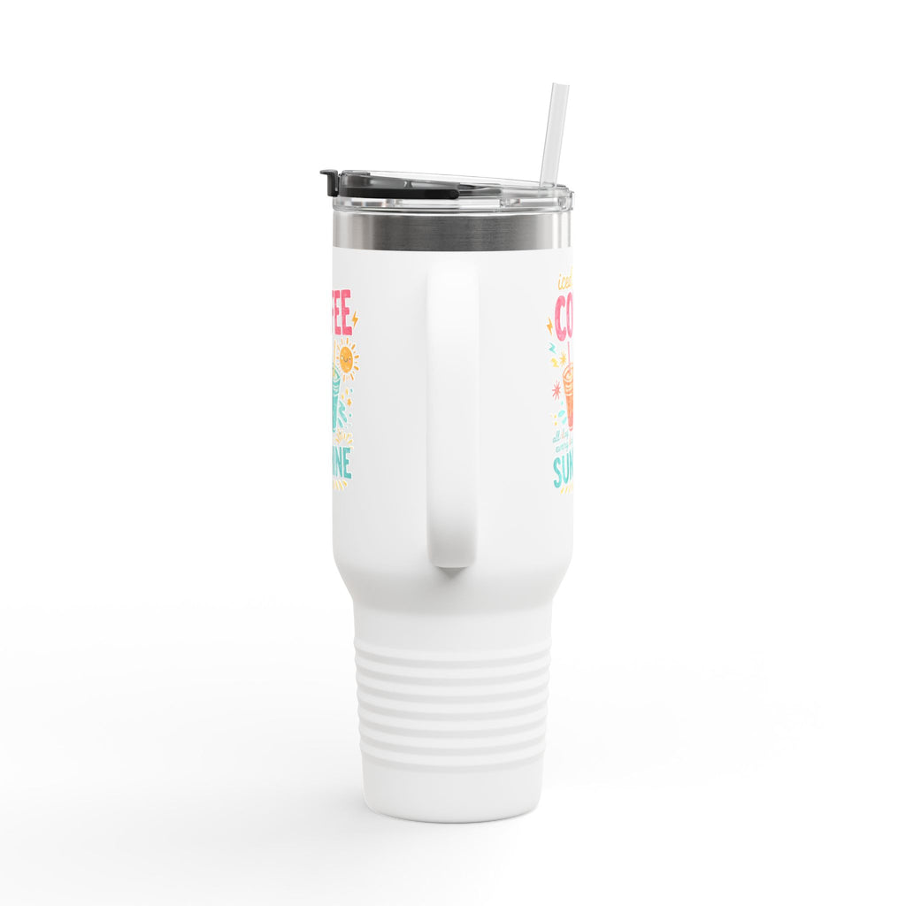 Iced Coffee & Sunshine - Insulated Travel Mug, 40oz