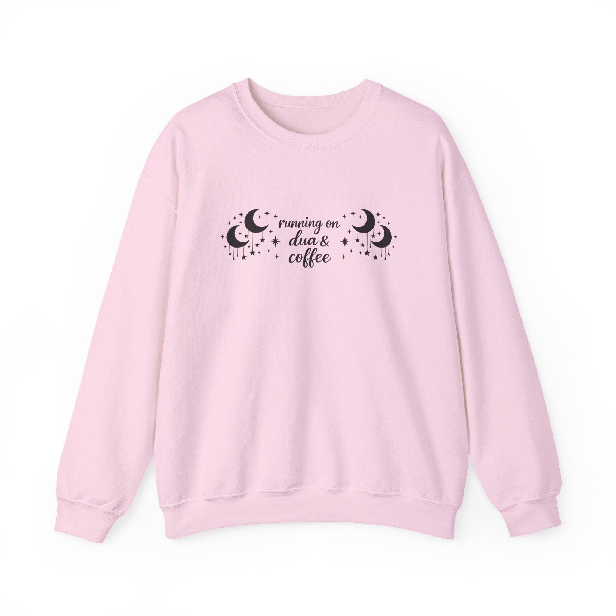 Running on Dua & Coffee (large font) - Crewneck Sweatshirt