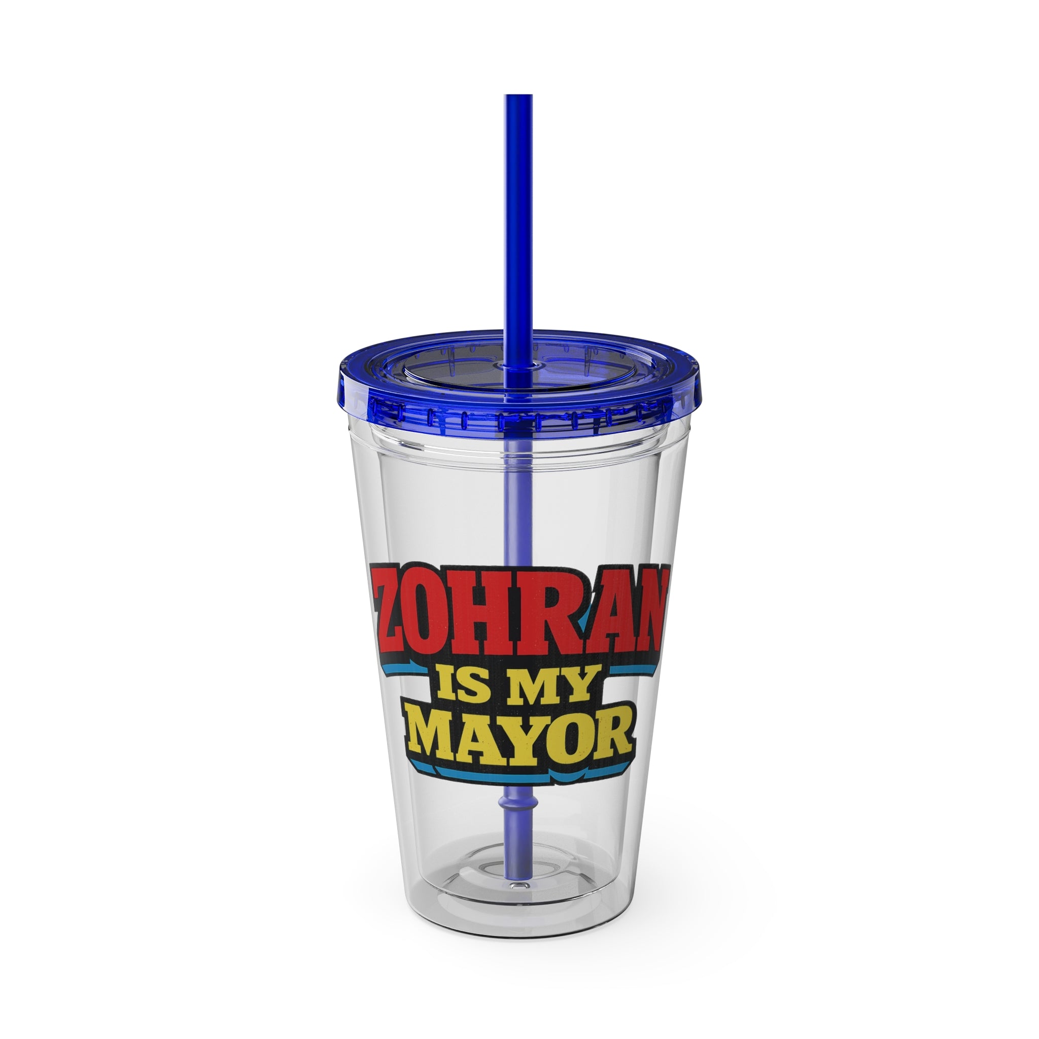 Zohran is My Mayor - Tumbler with Straw, 16oz