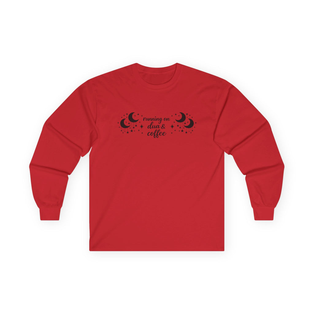 Running on Dua & Coffee - Cotton Long Sleeve Tee
