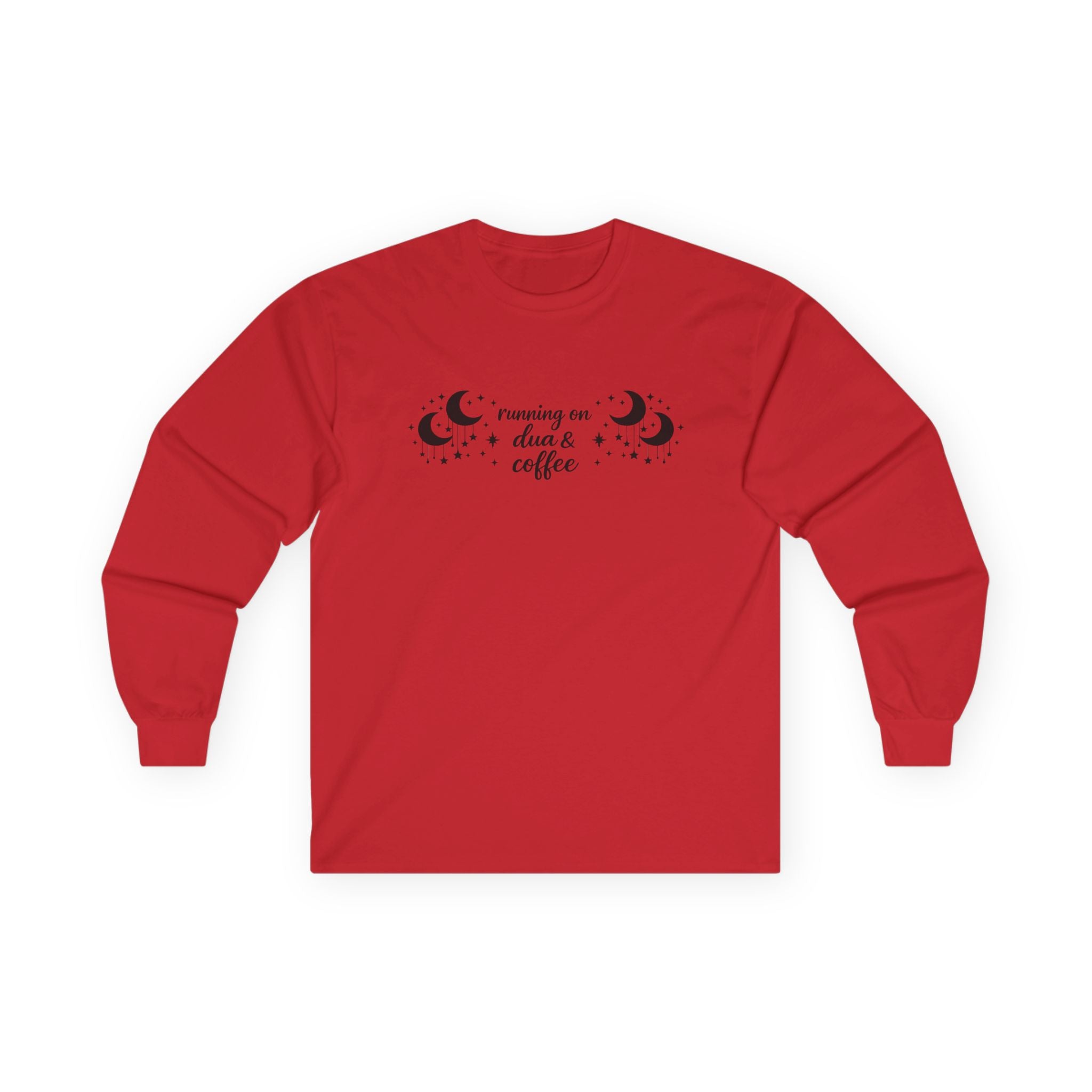 Running on Dua & Coffee - Cotton Long Sleeve Tee