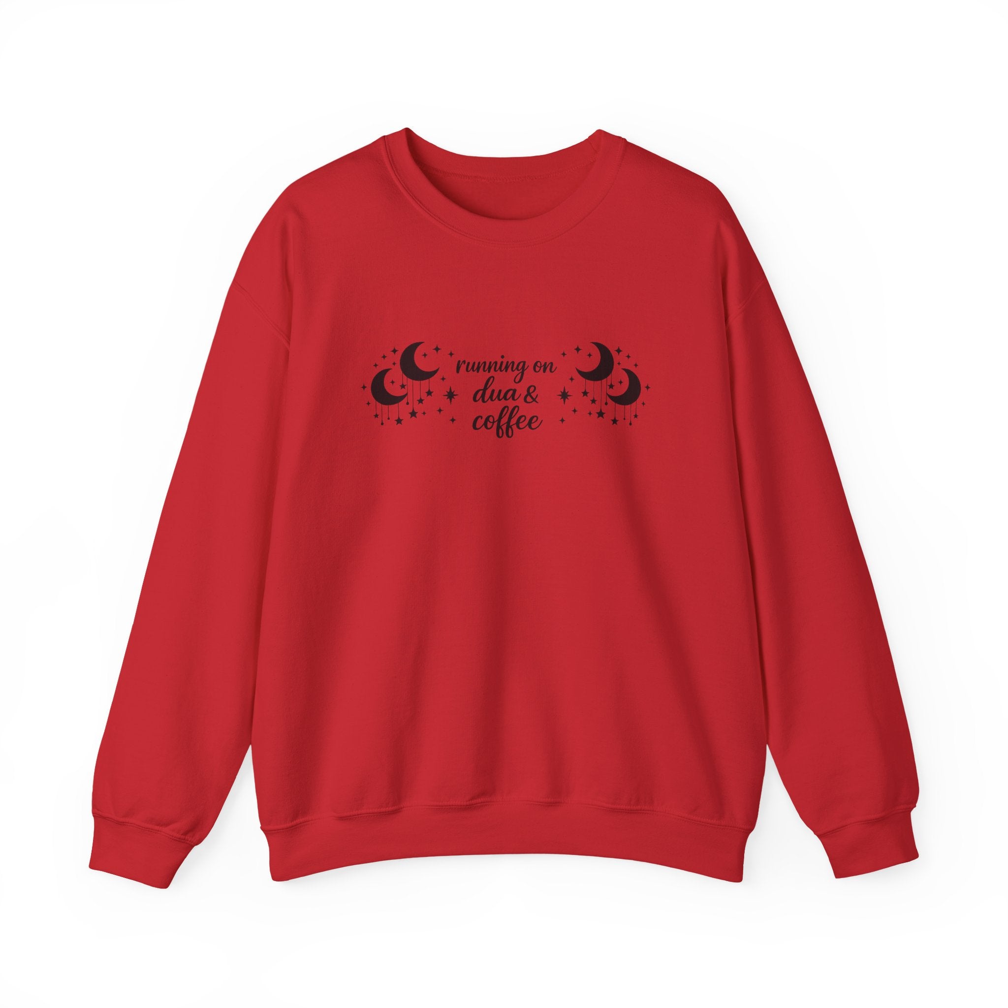 Running on Dua & Coffee (large font) - Crewneck Sweatshirt