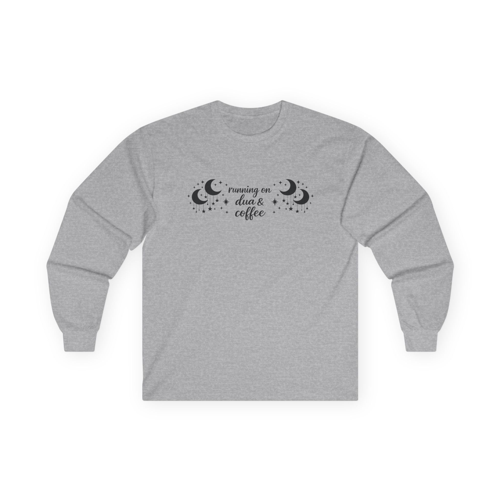 Running on Dua & Coffee - Cotton Long Sleeve Tee