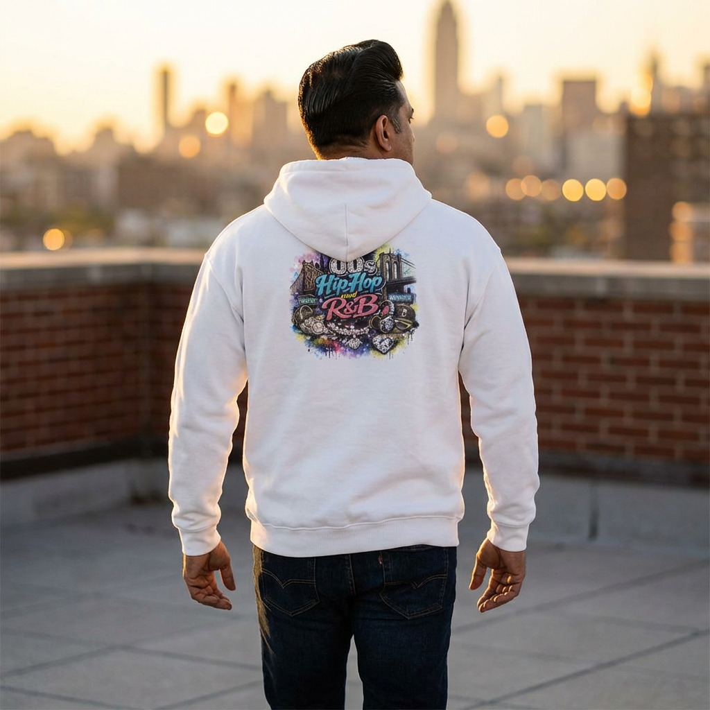 Raised on 00s Hip Hop & R&B – Front & Back Graphic