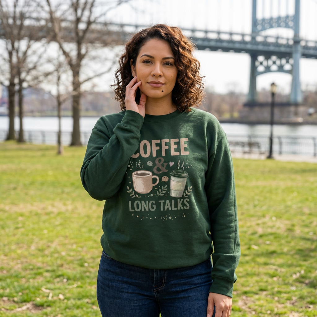 Coffee & Long Talks - Crewneck Sweatshirt