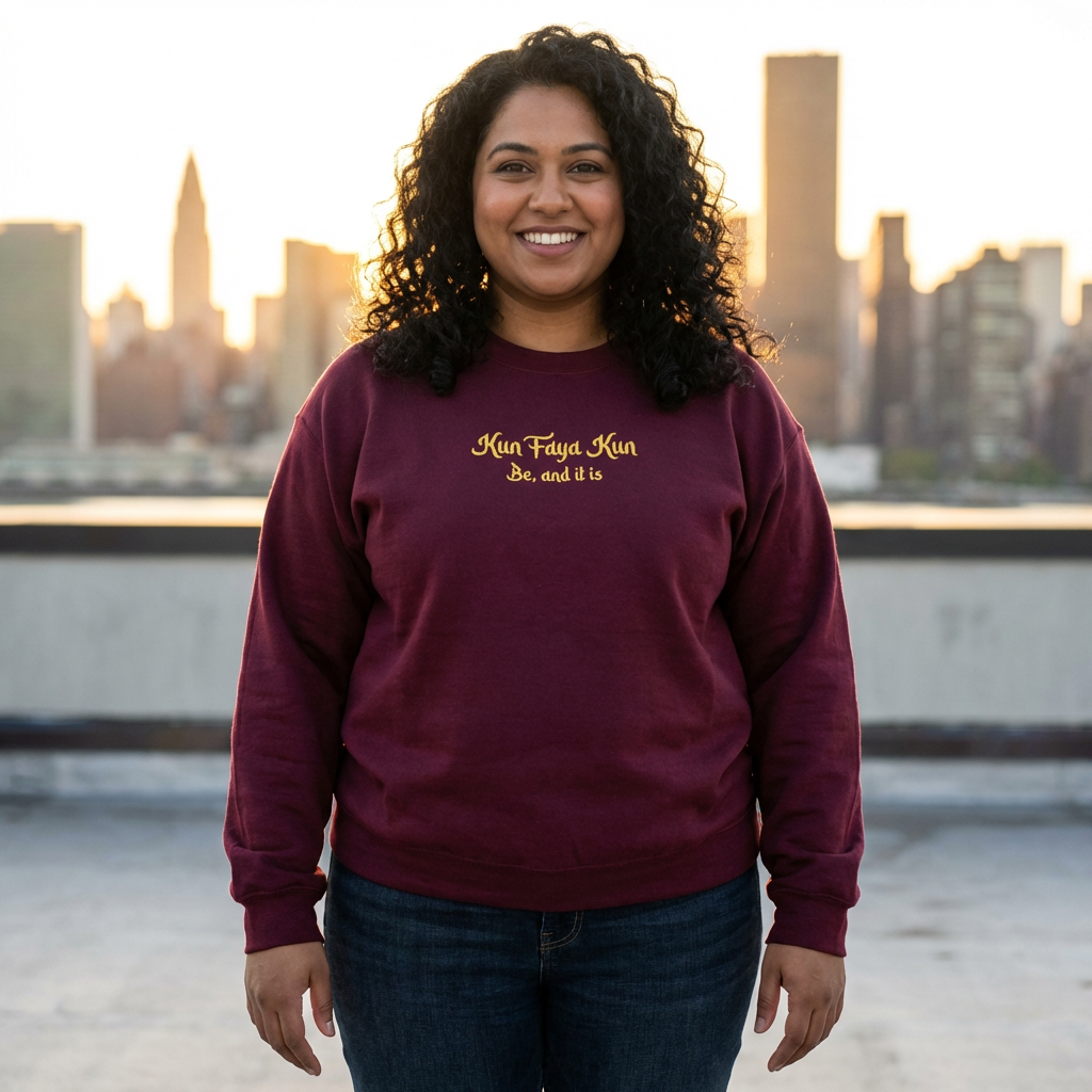 Kun Faya Kun - Embroidered Crewneck
