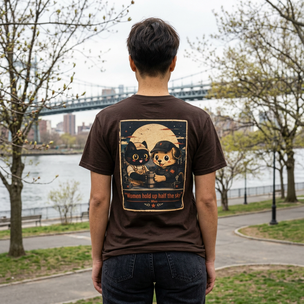 Women Hold Up Half the Sky – Front & Back Graphic Tee
