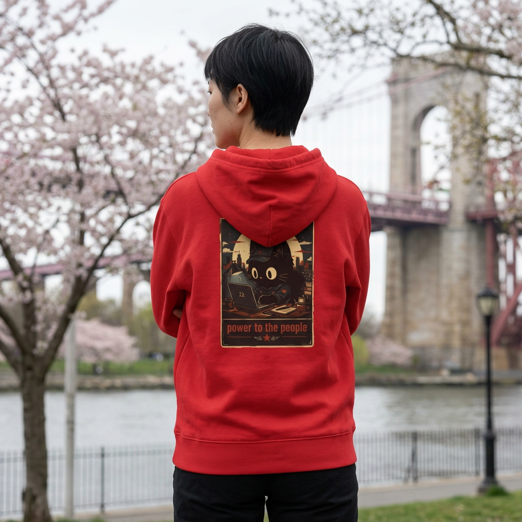 Power to the People – Front & Back Graphic Hoodie