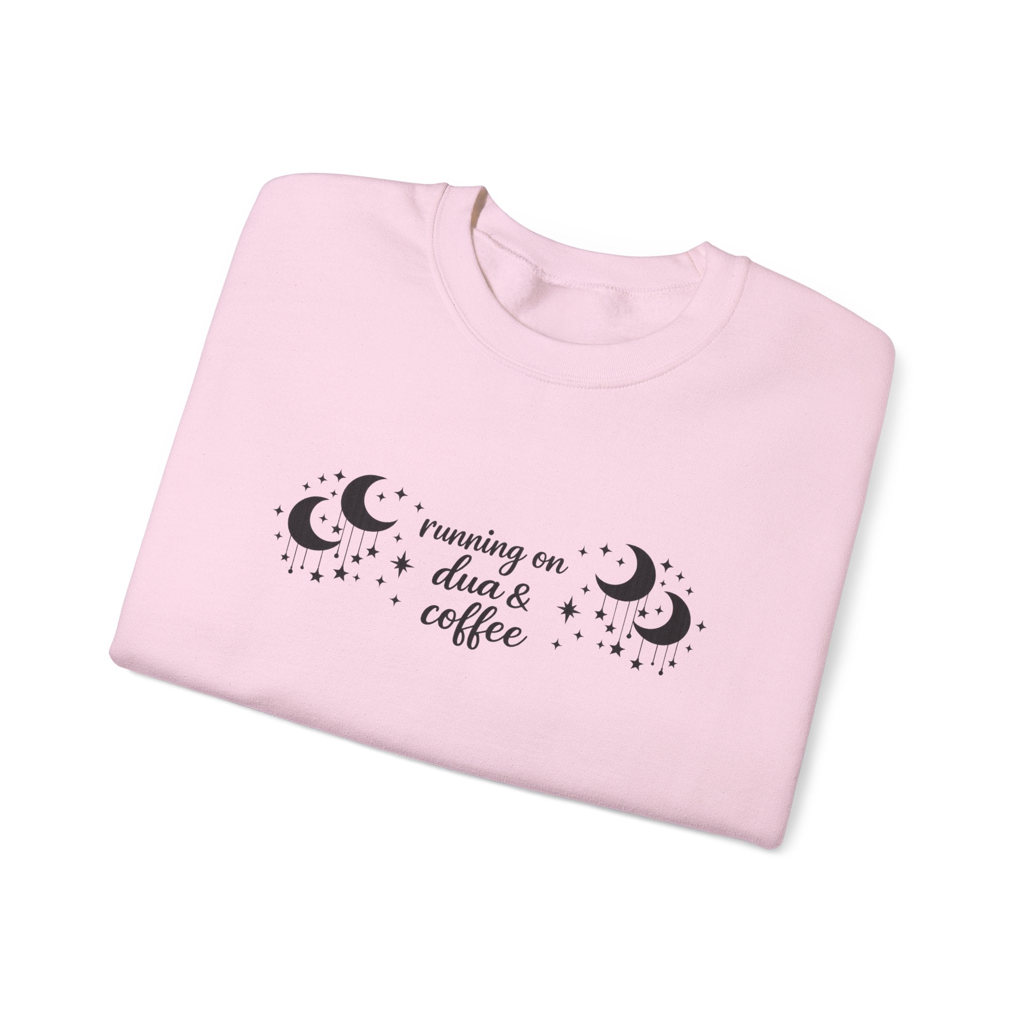 Running on Dua & Coffee (large font) - Crewneck Sweatshirt