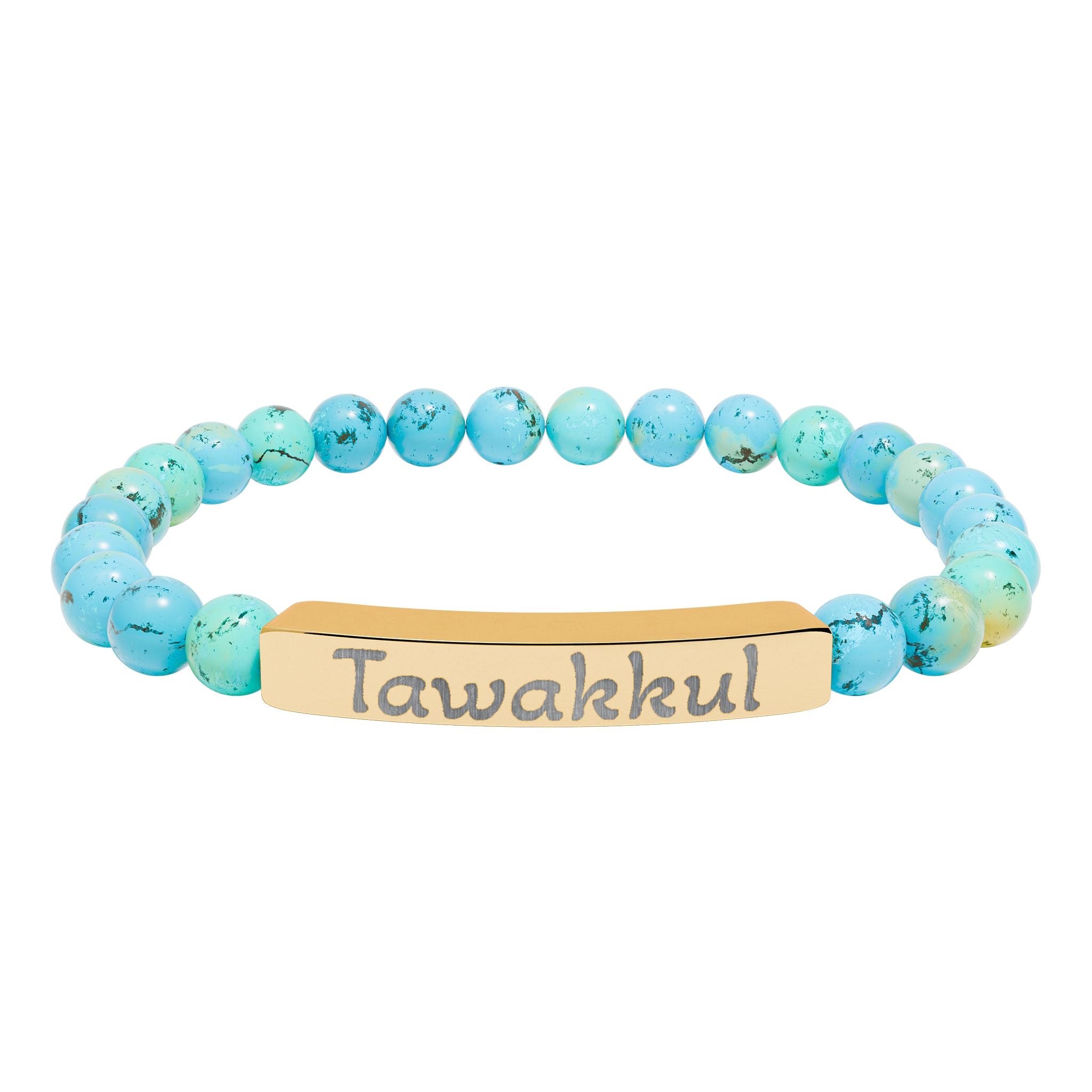 Tawakkul- Natural Stone Stretch Bar Bracelet