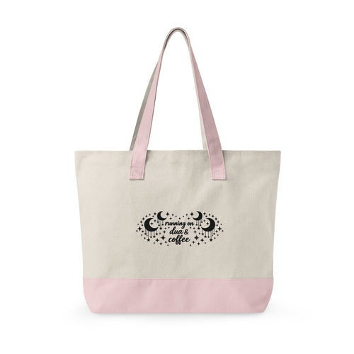 Dua & Coffee - Zippered Canvas Tote