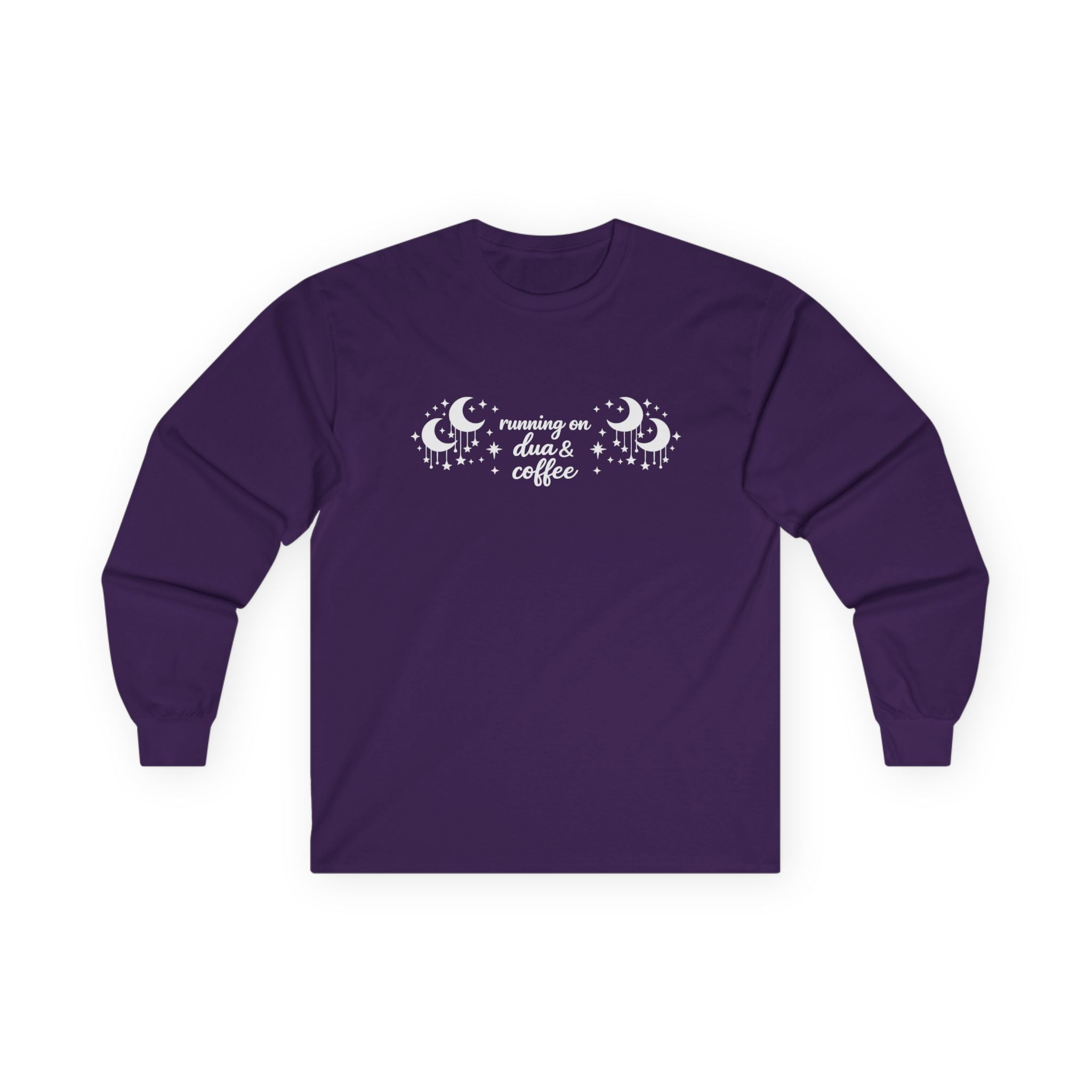 Running on Dua & Coffee - Cotton Long Sleeve Tee