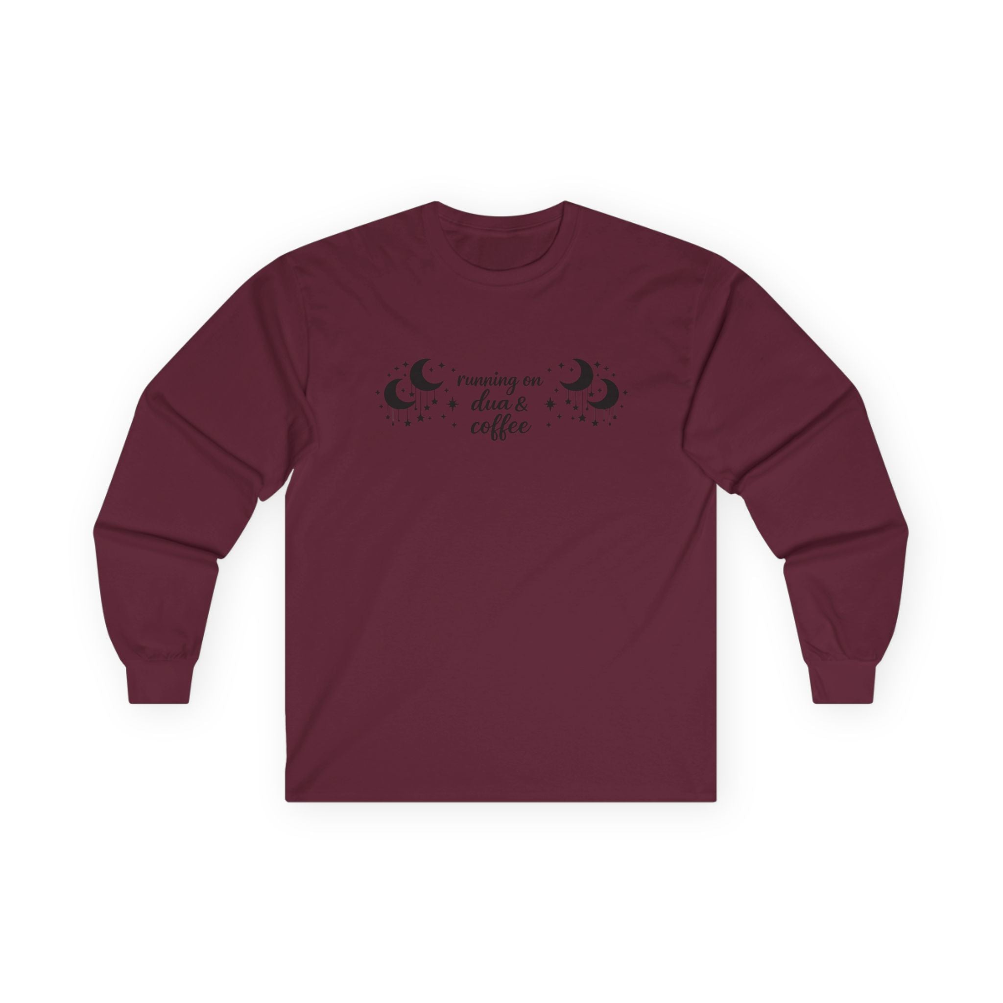 Running on Dua & Coffee - Cotton Long Sleeve Tee