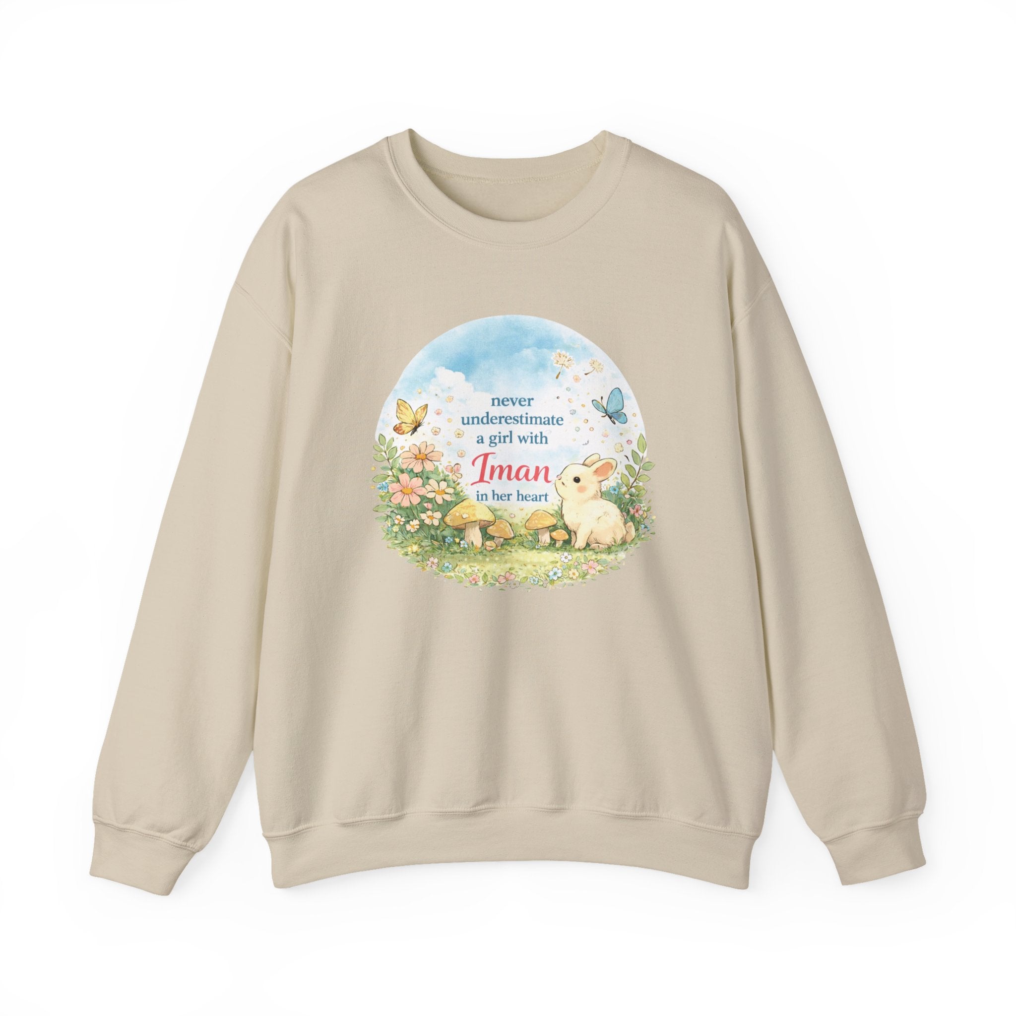 Girl with Iman in Her Heart - Crewneck Sweatshirt
