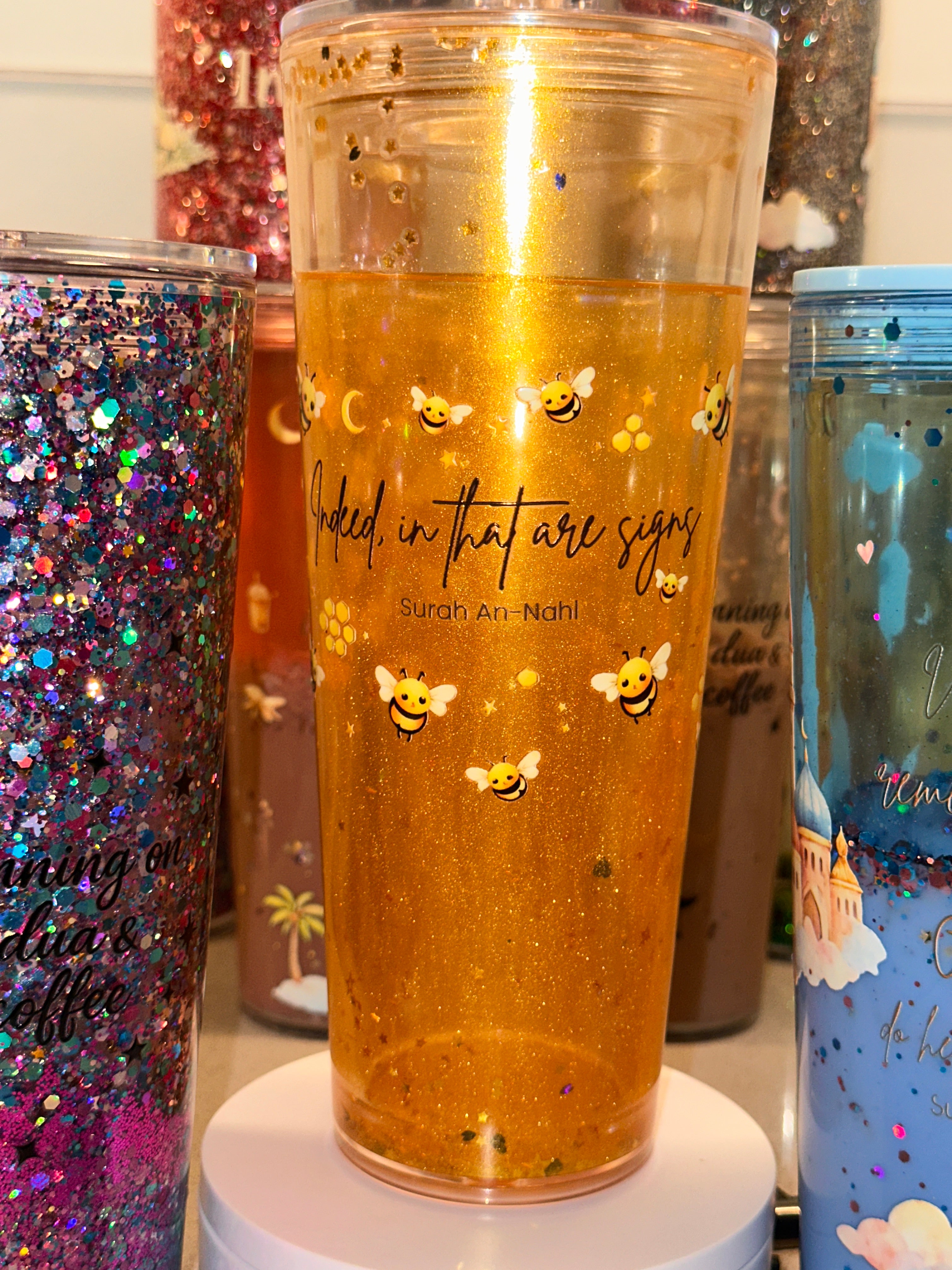 Indeed, In That Are Signs – Surah An-Nahl - 24 oz Honey Drip Cup