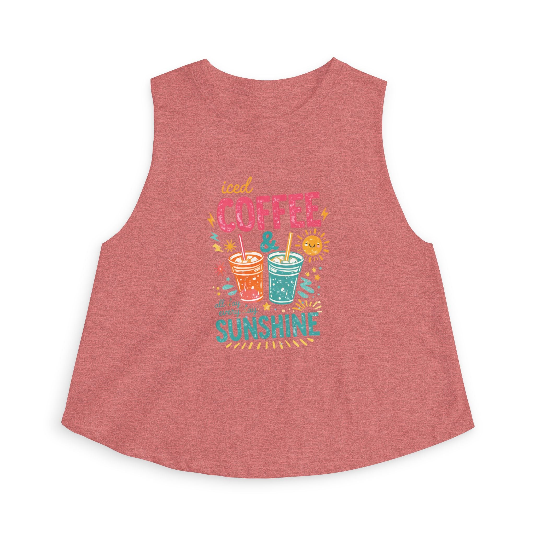 Iced Coffee & Sunshine - Women's Crop Top