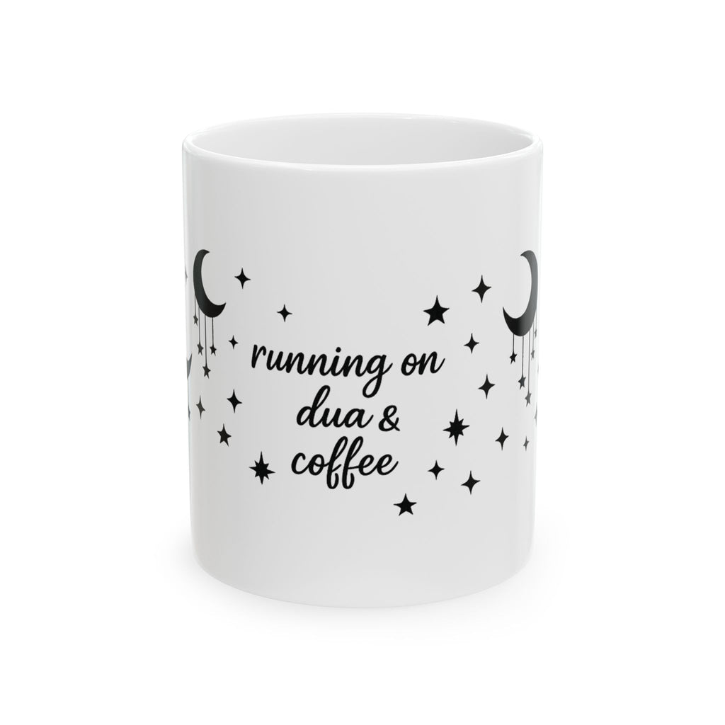Running on Dua and Coffee - Ceramic Mug, (11oz, 15oz)
