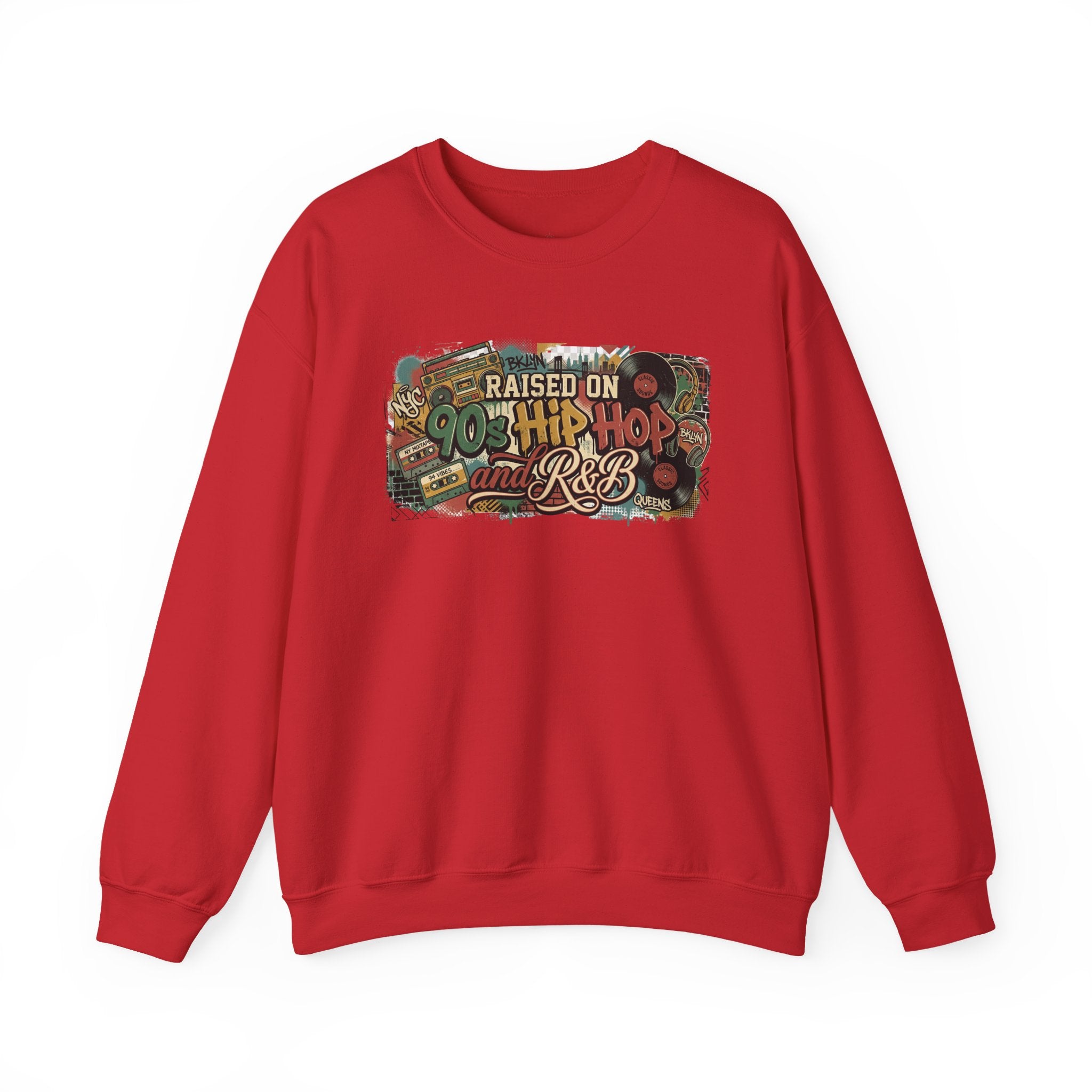 Raised on 90s Hip Hop & R&B - Crewneck Sweatshirt