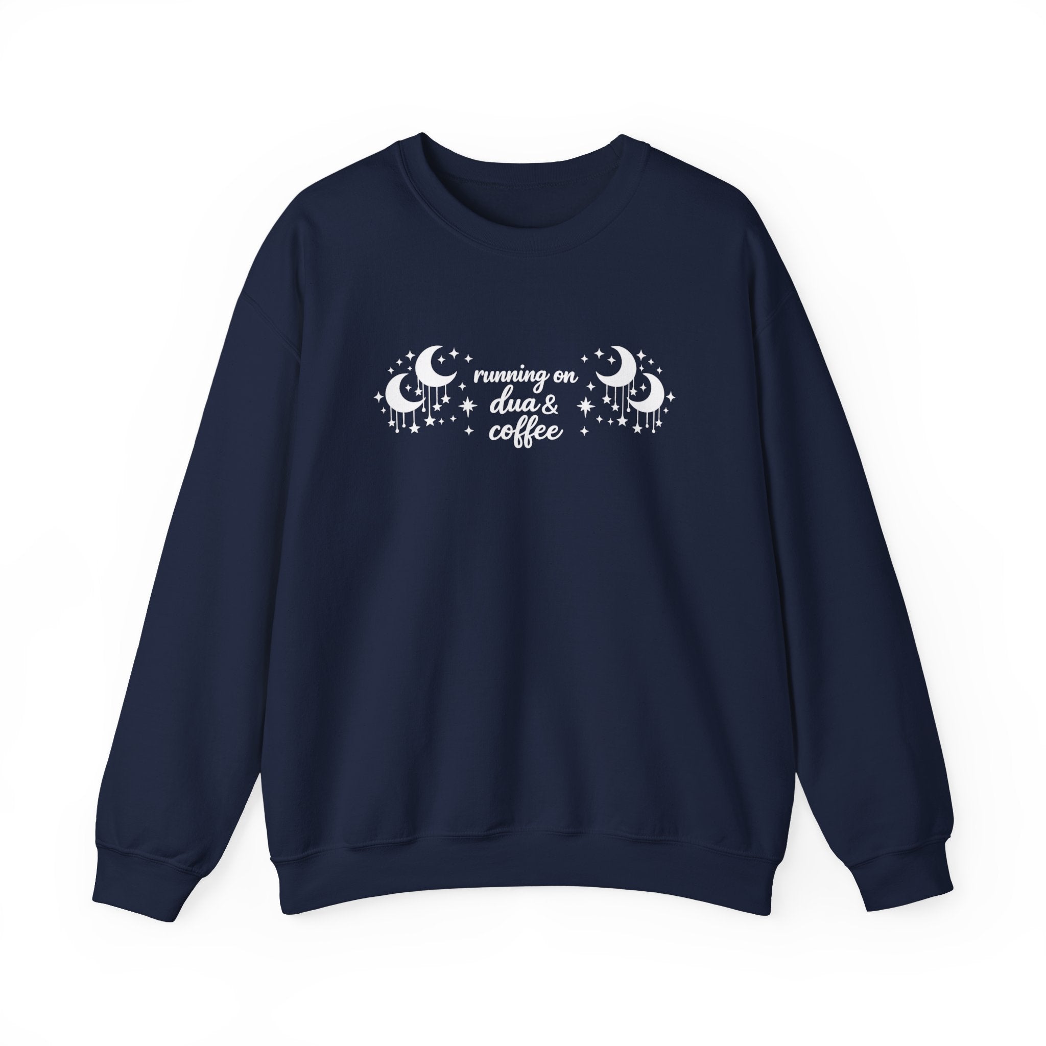 Running on Dua & Coffee (large font) - Crewneck Sweatshirt