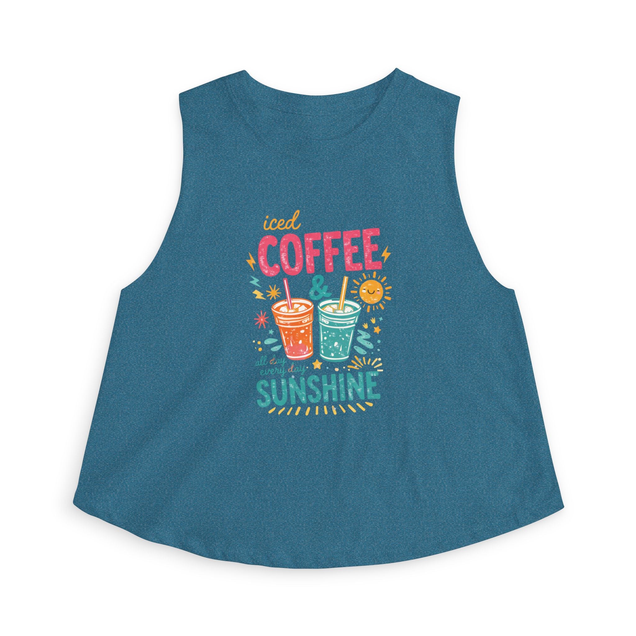 Iced Coffee & Sunshine - Women's Crop Top