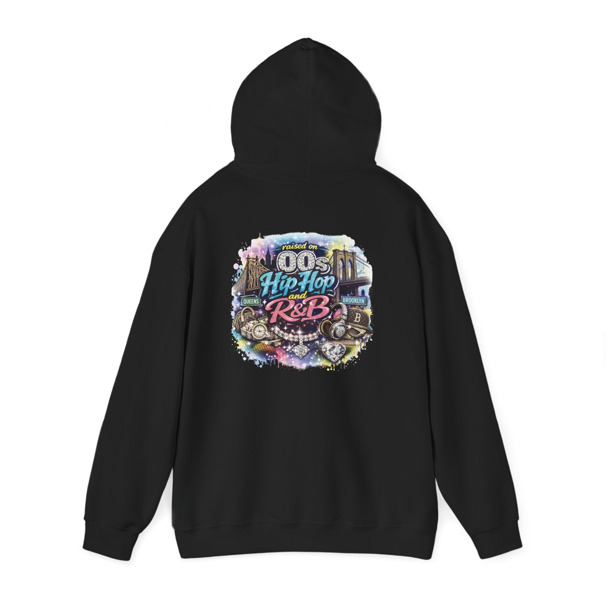 Raised on 00s Hip Hop & R&B – Front & Back Graphic