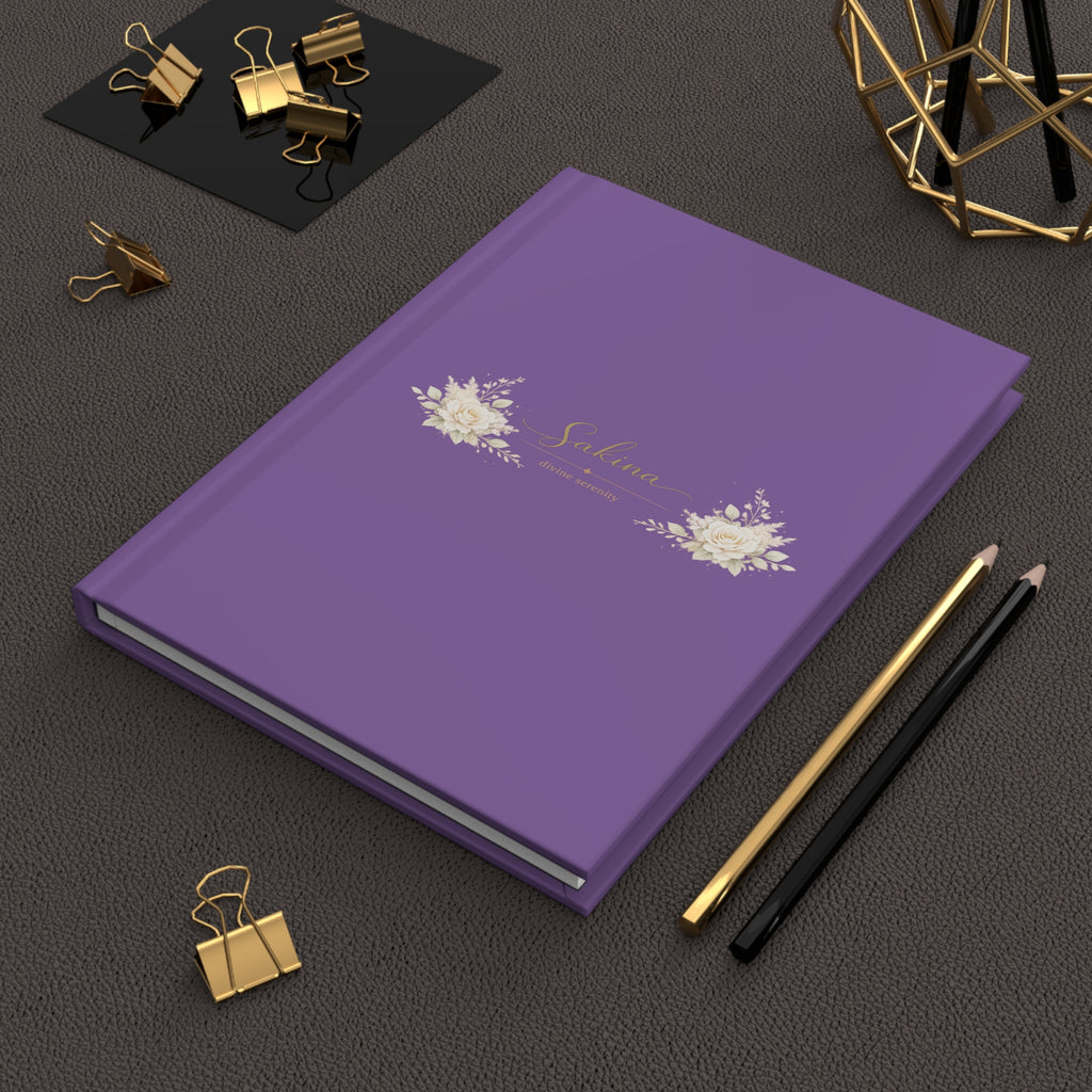 Sakina "Divine Serenity" - Purple Hardcover Journal Matte