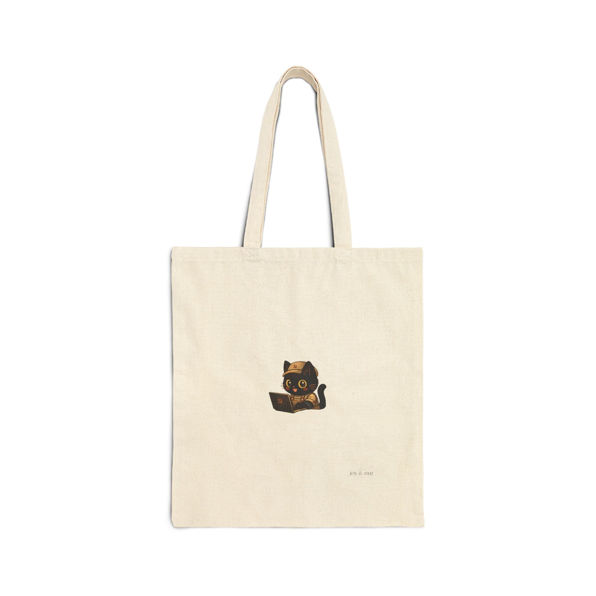 Power to the People – Front & Back Graphic Cotton Canvas Tote Bag