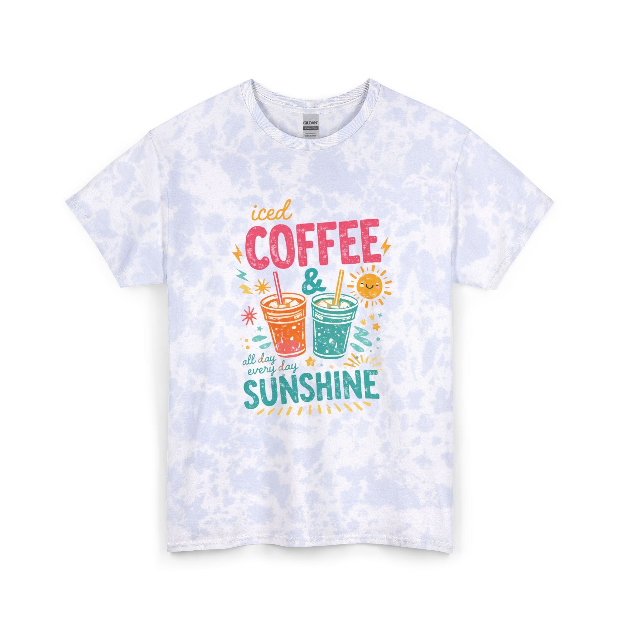 Iced Coffee & Sunshine Tie Dye Cotton Tee