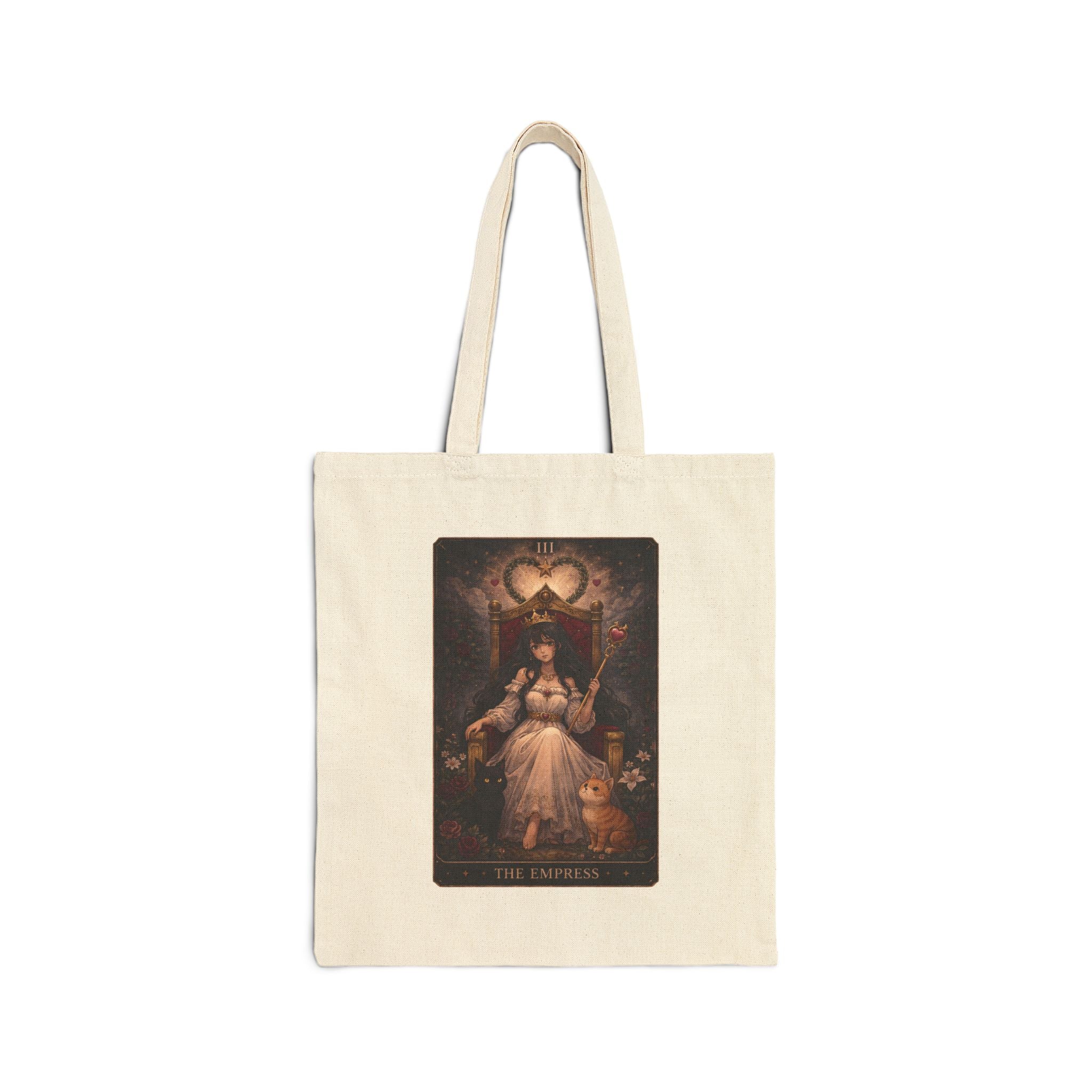 The Empress Tarot Card - Cotton Canvas Tote Bag