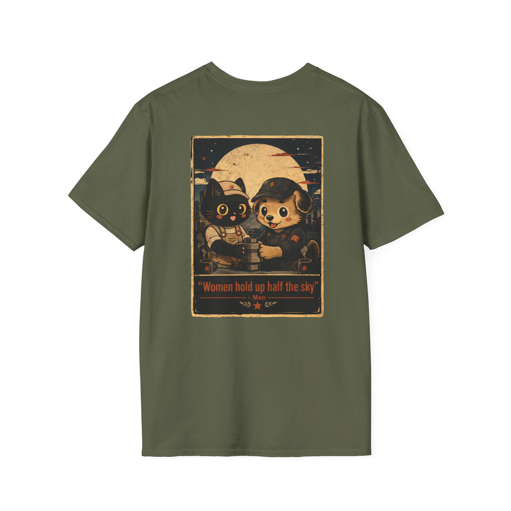 Women Hold Up Half the Sky – Front & Back Graphic Tee